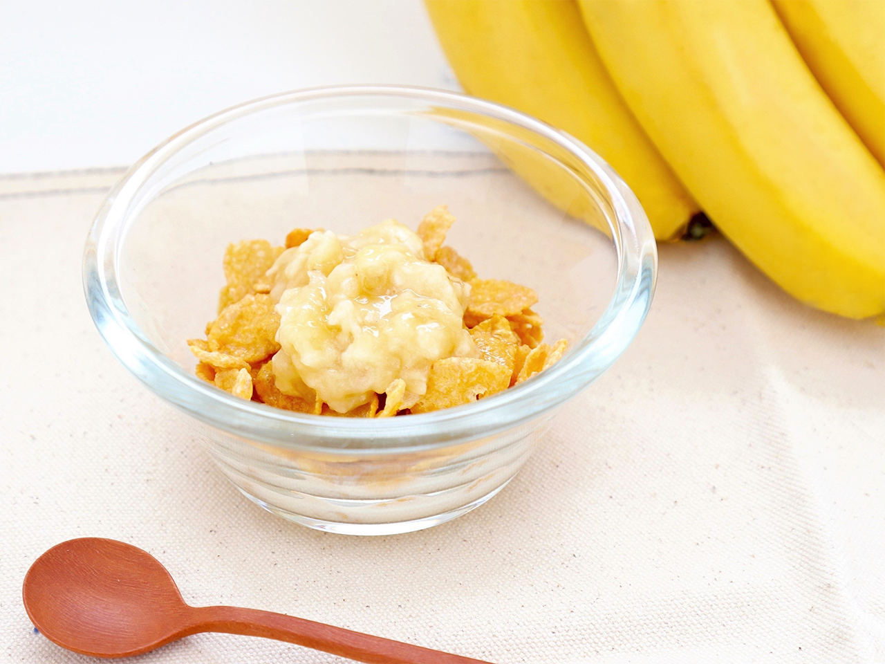 【18】豆乳バナナコーンフレーク（離乳食中期）