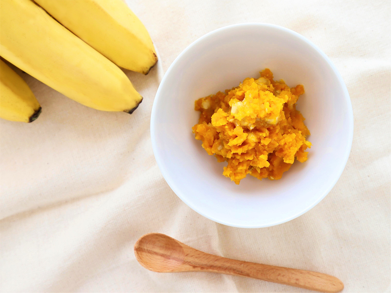 【19】バナナカボチャペースト（離乳食前期）